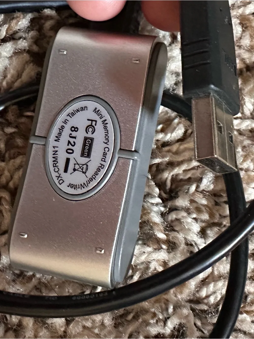 DYNEX mini memory card reader / writer with software disc and cable